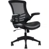 Techni Mobili Stylish Mid-back Mesh Office Chair With Adjustable Arms. Color: Black