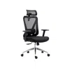 Techni Mobili Truly Ergonomic Mesh Office Chair With Headrest & Lumbar Support, Black