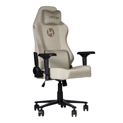 Techni Sport Fabric Gaming Chair - Beige In Multi