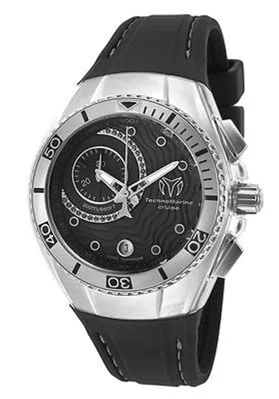 Pre-owned Technomarine 40mm Black Cruise 114031 Extra Band + Cover Ret.$995 Swiss