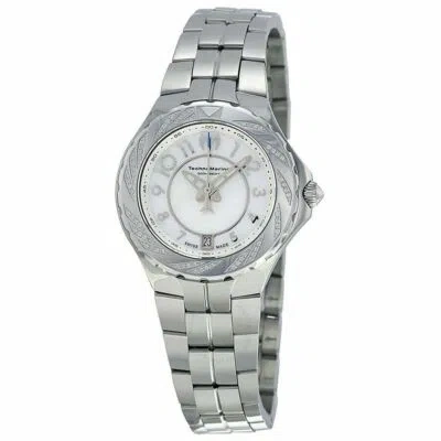 Pre-owned Technomarine 713004 Sea Pearl White Dial Diamond Stainless Steel Ladies Watch