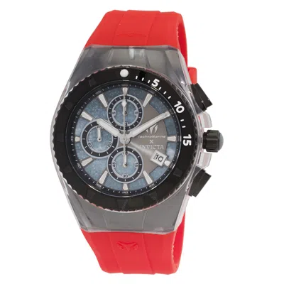 Technomarine Chronograph Quartz Black Dial Men's Watch Tm-122002 In Red