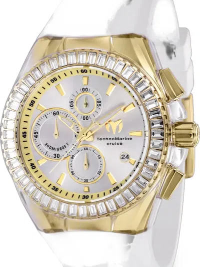 Technomarine Cruise Crystal-embellished 45mm Watch In Gold