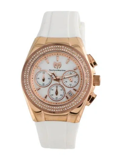Pre-owned Technomarine Cruise Diva Pave Watch In Multi