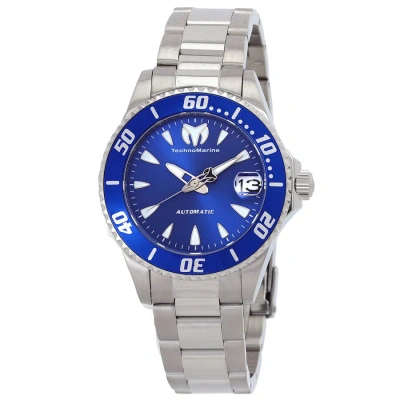 Technomarine Manta Automatic Blue Dial Men's Watch Tm-219077 In Gray