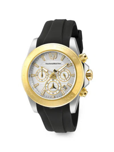 Technomarine Manta Chronograph 42mm Watch In Black