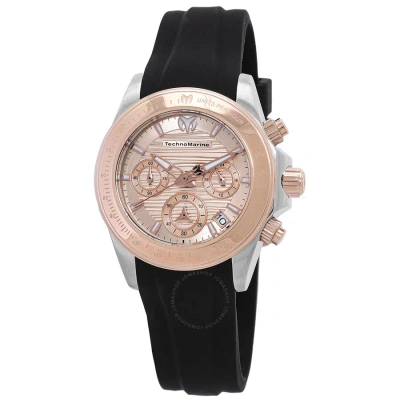 Technomarine Manta Chronograph Quartz Rose Gold Dial Ladies Watch Tm-219044