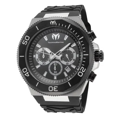 Technomarine Men's Manta 49mm Quartz Watch In Black