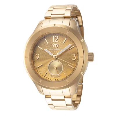 Technomarine Men's Moonsun 42mm Quartz Watch Tm-117030 In Gold