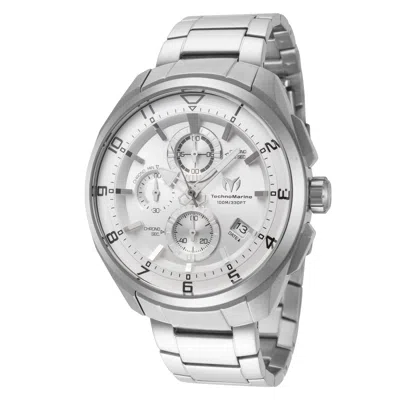 Technomarine Men's Ocean Quantum 44mm Quartz Watch In Silver