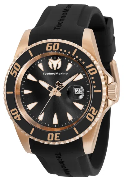 Technomarine Men's Sea 42mm Quartz Watch In Black