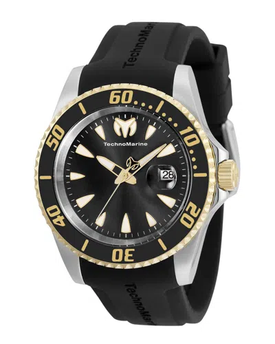 Technomarine Men's Manta 42mm Quartz Watch In Black