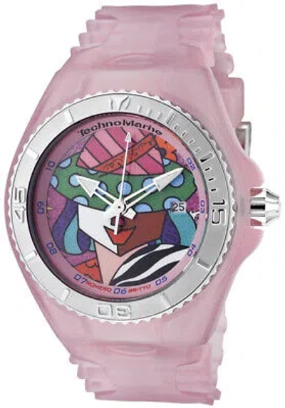 Pre-owned Technomarine Rare Lady's  Britto 108038 Baby Pink + Extra Band And Cover
