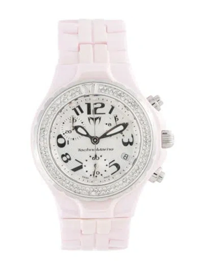 Pre-owned Technomarine Technodiamond Ceramic Watch, 39mm In Multi