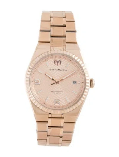 Pre-owned Technomarine Terra Nova Watch, 36mm In Multicolor