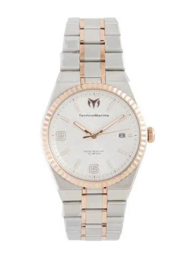 Pre-owned Technomarine Terra Nova Watch, 36mm In Multicolor