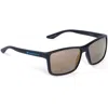 Technomarine Unisex 57 Mm Black Sunglasses In Black