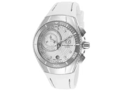 Pre-owned Technomarine White 40mm Cruise 114032 Ret.$995 Swiss