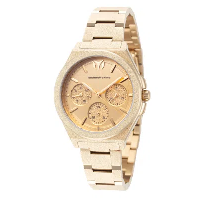 Technomarine Women's Ocean 34mm Quartz Watch In Gold