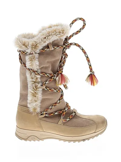 Pre-owned Tecnica Boots In Tan
