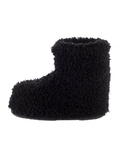 Pre-owned Tecnica Faux Fur Boots In Black
