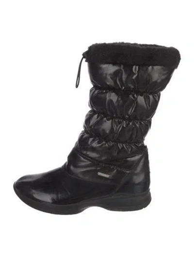 Pre-owned Tecnica Leather Snow Boots In Black