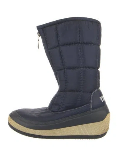Pre-owned Tecnica Nylon Sock Boots In Blue