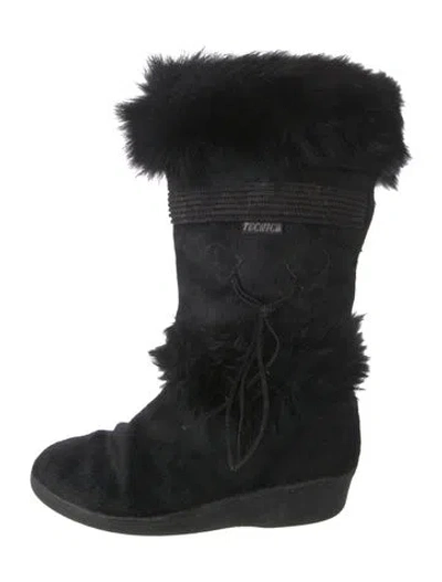 Pre-owned Tecnica Ponyhair Boots In Black