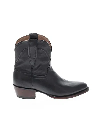 Pre-owned Tecovas Ankle Boots In Black