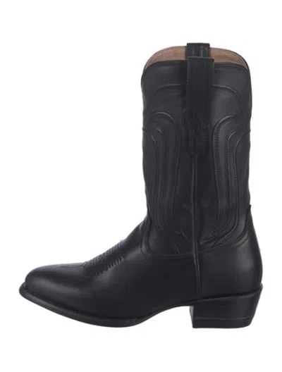 Pre-owned Tecovas Leather Western Boots W/ Tags In Black
