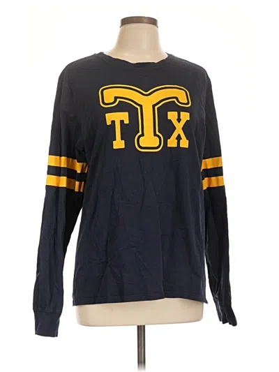 Pre-owned Tecovas Long Sleeve T-shirt In Blue