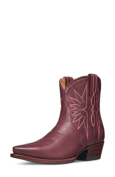 Tecovas Lynn Western Boot In Burgundy