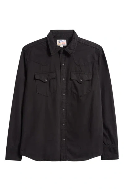 Tecovas Snap Front Denim Button-up Shirt In Black