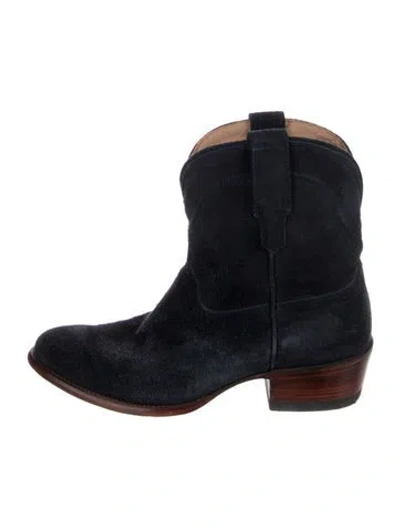 Pre-owned Tecovas Suede Western Boots In Multi