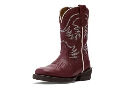 Tecovas Kids' The Annie (toddler) Girls Shoes Scarlet Cowhide : 10 Toddler M, Leather In Burgundy