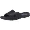 Tecs Womens Open Toe Cut-out Pool Slides In Black