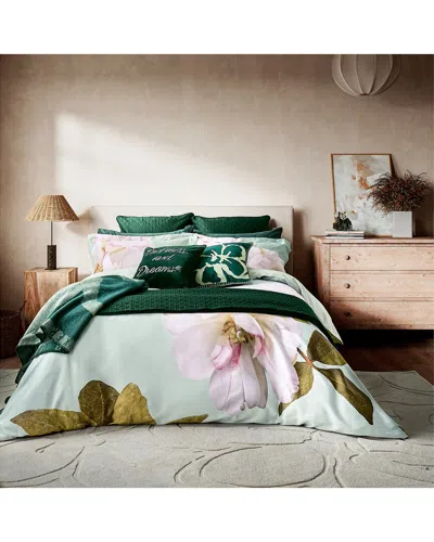 Ted Baker 220 Thread Count Gardenia Floral Cotton Sateen Duvet Cover Set