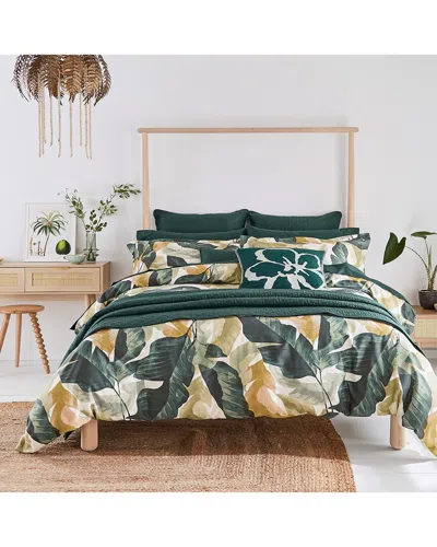 Ted Baker 220 Thread Count Urban Forager Comforter Set In Green