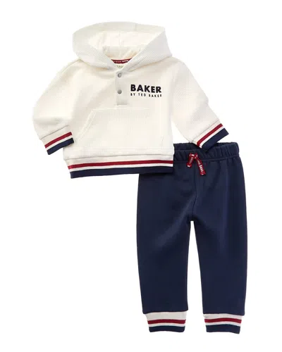 Ted Baker 2pc Fleece Hoodie & Pant Set In Multi