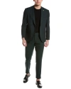 TED BAKER TED BAKER 2PC WOOL FLAT FRONT SUIT