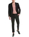 TED BAKER 2PC WOOL FLAT FRONT SUIT