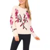 Ted Baker 3-d Rose Jacquard Sweater In Multi
