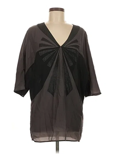 Pre-owned Ted Baker 3/4 Sleeve Blouse In Black