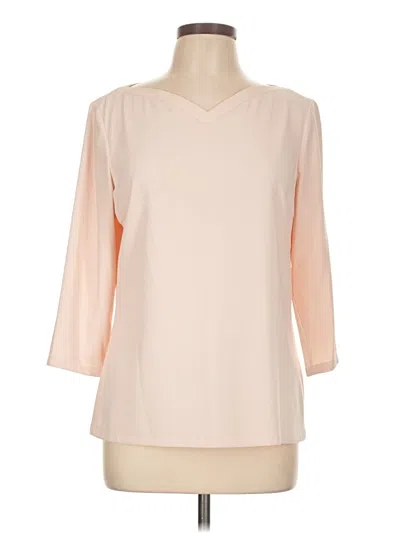Pre-owned Ted Baker 3/4 Sleeve Blouse In Ivory