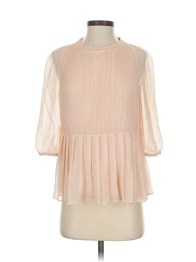 Pre-owned Ted Baker 3/4 Sleeve Blouse In Pink