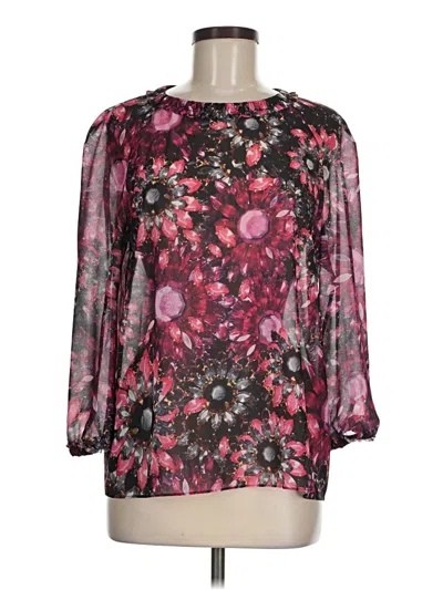 Pre-owned Ted Baker 3/4 Sleeve Blouse In Pink