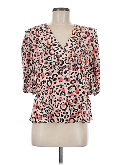 Pre-owned Ted Baker 3/4 Sleeve Blouse In White