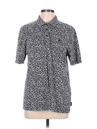 Pre-owned Ted Baker 3/4 Sleeve Button Down Shirt In Blue