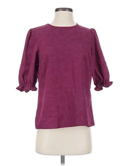 Ted Baker 3/4 Sleeve Top Purple Boatneck Tops