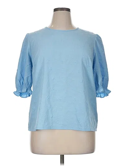 Pre-owned Ted Baker 3/4 Sleeve T-shirt In Blue